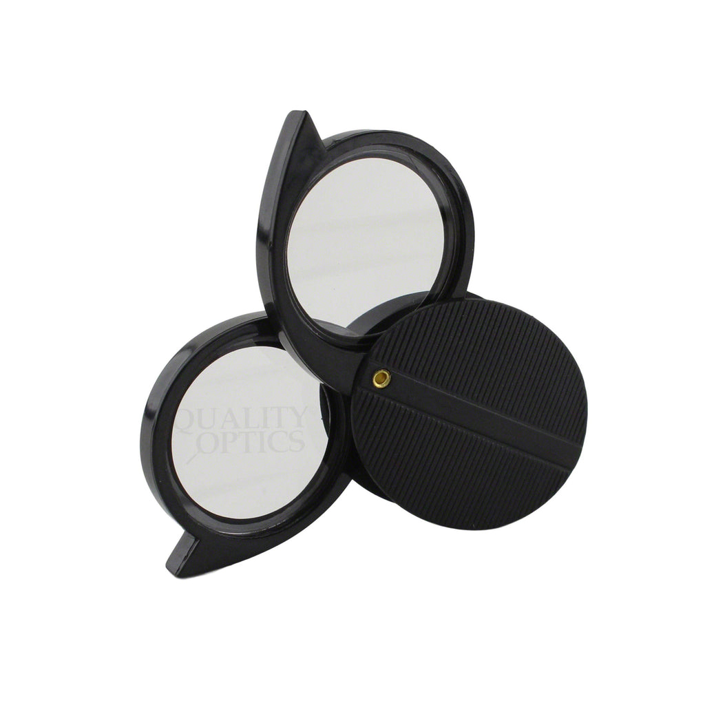 Quality Optics USA Folding Jewelers Loupe Style Pocket Magnifier Double Folding 5X 10X Loupe