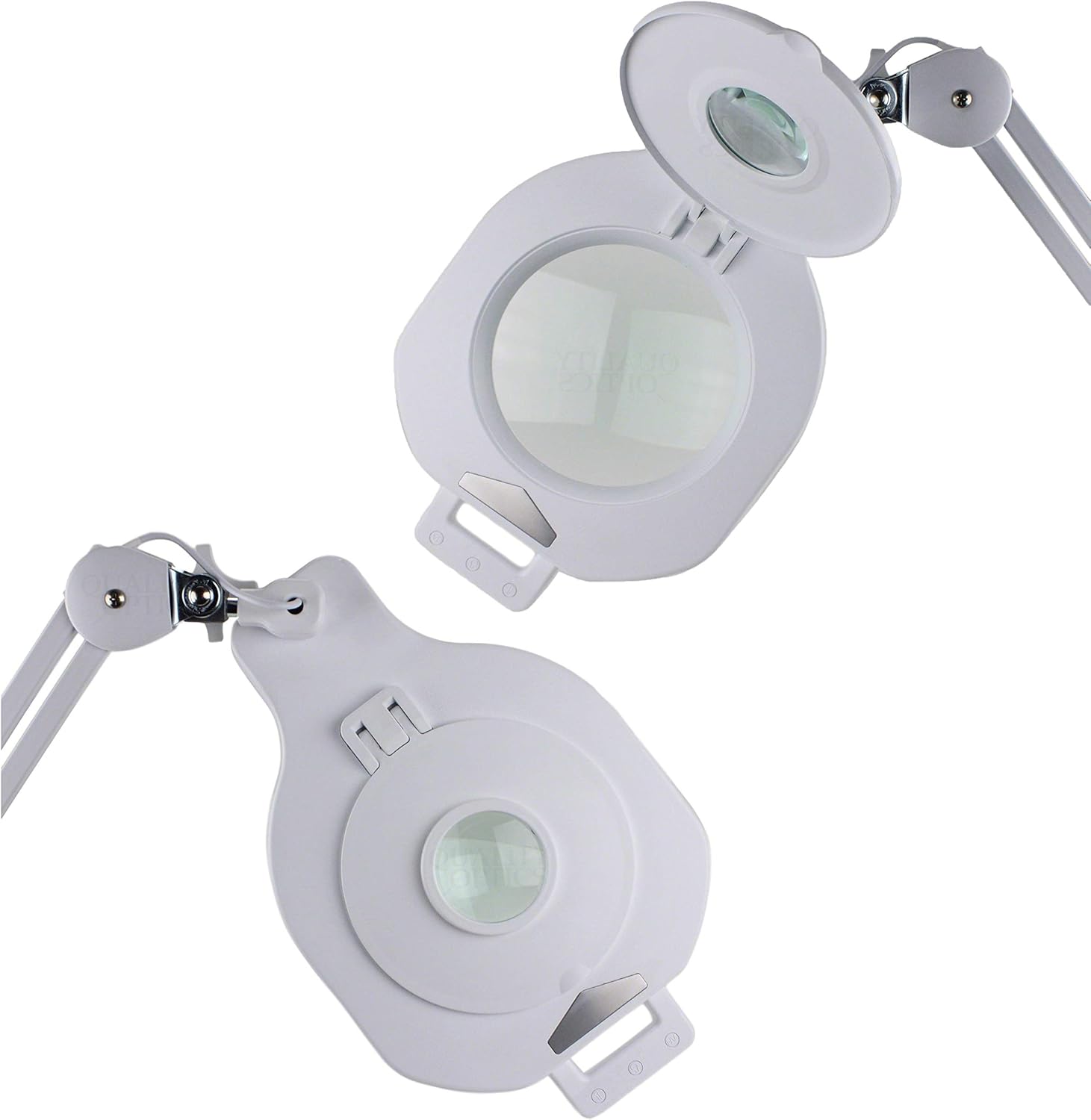 Quality Optics® USA 8D/5D 4 Function 90 LED Lighted, Swing Arm Workstation Magnifier w/UV Black Light & Optional Stand