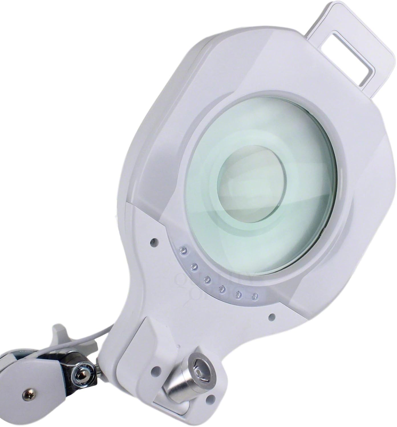 Quality Optics® USA 8D/5D 4 Function 90 LED Lighted, Swing Arm Workstation Magnifier w/UV Black Light & Optional Stand