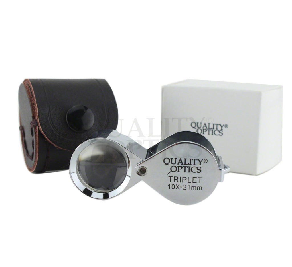Hastings 10X Loupe Highest Optical Grade Glass Element Lens Includes Leatherette Pouch