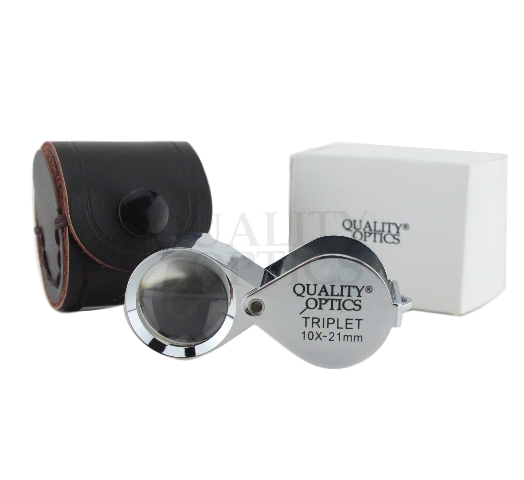 Hastings 10X Loupe Highest Optical Grade Glass Element Lens Includes Leatherette Pouch