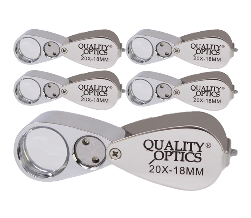 Quality Optics USA Folding Jewelers Loupe Style Pocket Magnifier