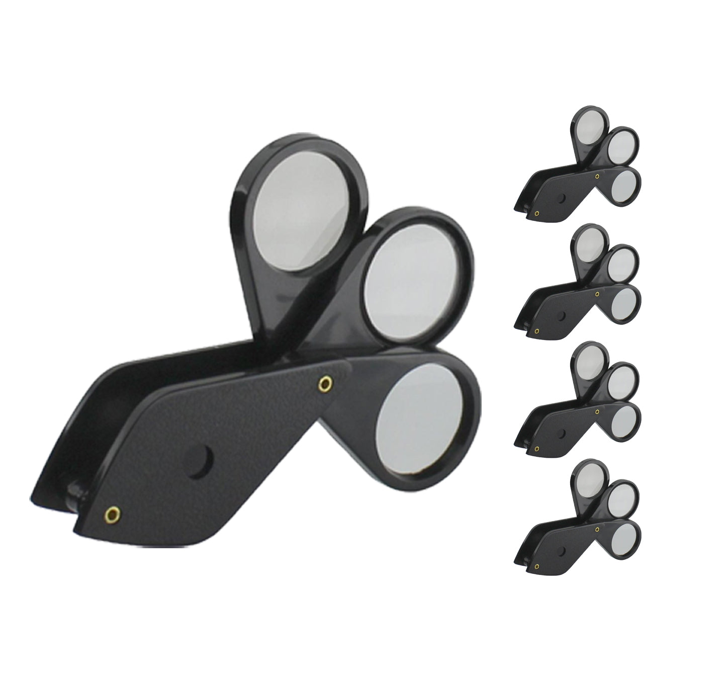 Quality Optics USA Folding Jewelers Triple Loupe Style Pocket Magnifier