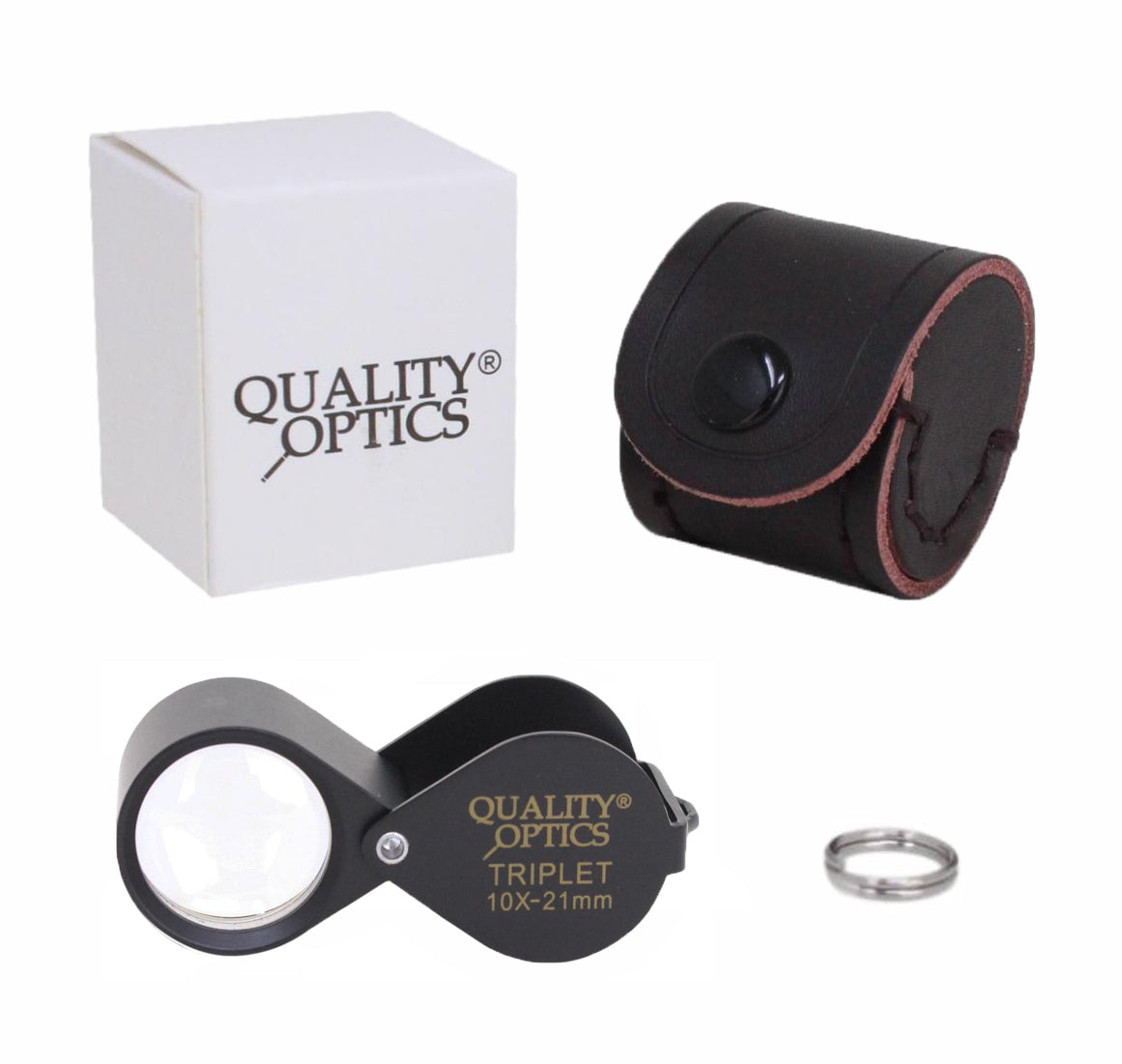 Hastings 10X Loupe Highest Optical Grade Glass Element Lens Includes Leatherette Pouch