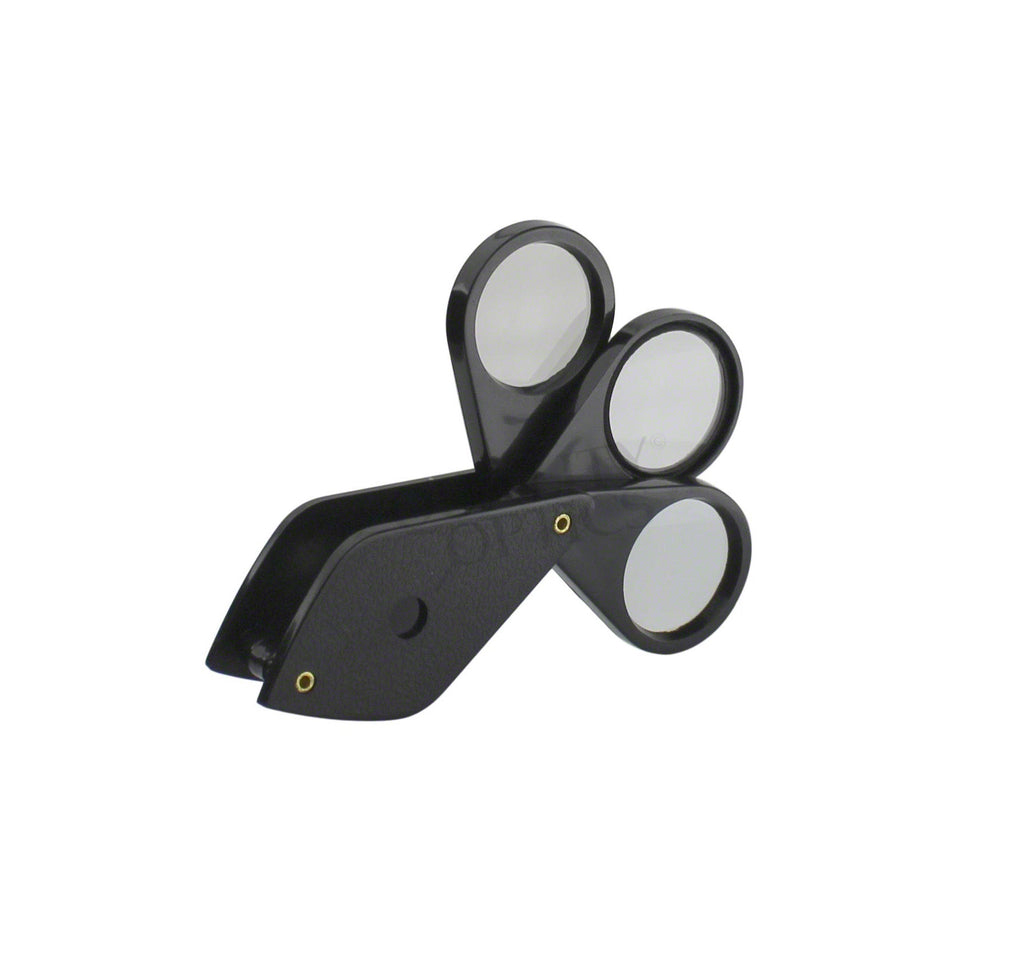 Quality Optics USA Folding Jewelers Triple Loupe Style Pocket Magnifier