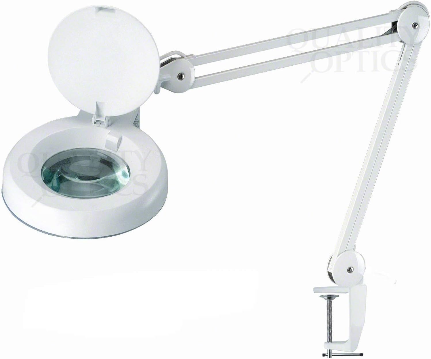 Quality Optics® Professional Series Illuminated Workstation Swing Arm Magnifier